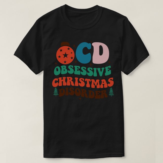 Camiseta Perturbação Obsessiva de Natal (Frente do Design)
