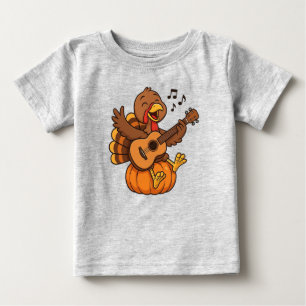 Camiseta Peru agradável de Ação de Graças com violão