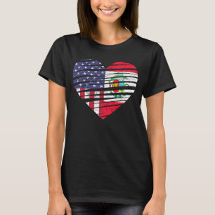 Camiseta Peru American Grown Heart USA Patriot Heritage Mon
