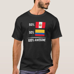 Camiseta Peru: Bandeira colombiana Peru Colômbia