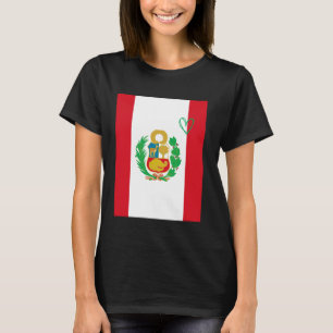 Camiseta Peru: Bandeira do Coração Peruano Patrimônio Orgul