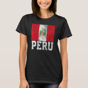 Camiseta Peru: Bandeira do Orgulho de Bandeiras Rota a Famí