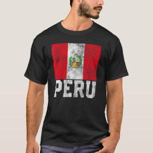Camiseta Peru: Bandeira do Orgulho de Bandeiras Rota a Famí