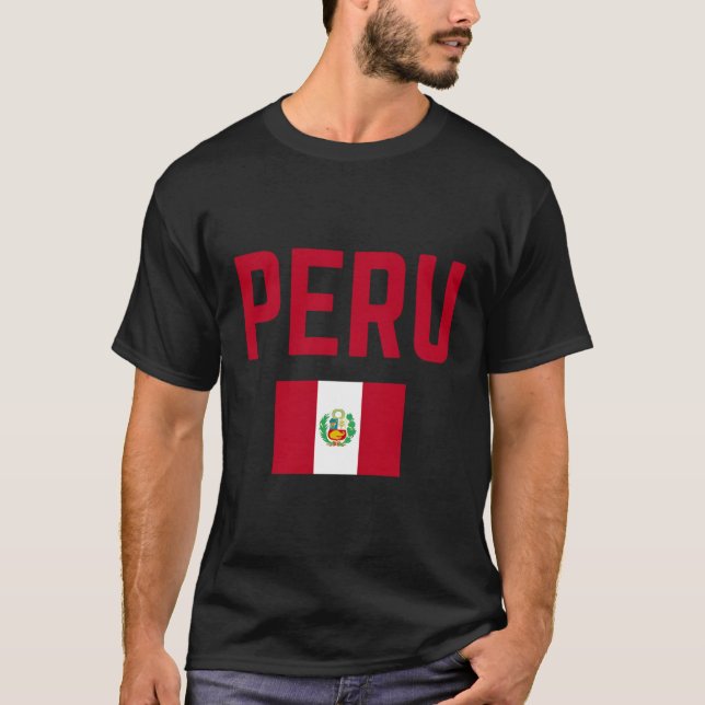 Camiseta Peru: Bandeira Peru (Frente)