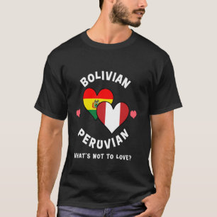 Camiseta Peru boliviano O que não é amar pulseiras cardíaca