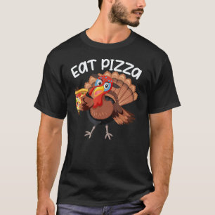Camiseta Peru Coma Pizza Adulto Vegano Crianças Ação de Gra