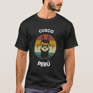 Camiseta Peru Cusco Charming Llamas Cuzco Peru Llama Lo