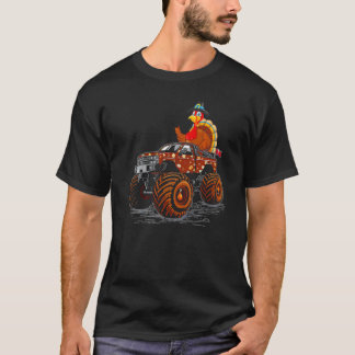 Camiseta Peru de Ação de Graças Andando de Caminhão Monstro