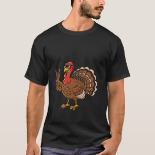 Camiseta Peru de Ação de Graças de Metal Cabeça de Metal Ch