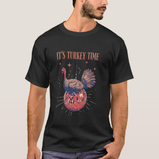 Camiseta Peru de Ação de Graças de Outono Vintage É a Hora 