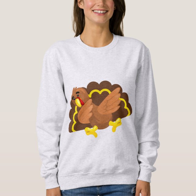 Camiseta peru de ação de graças engraçado (Frente)