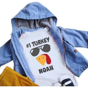 Camiseta Peru de Ação de Graças Infantil com Óculos de Sol