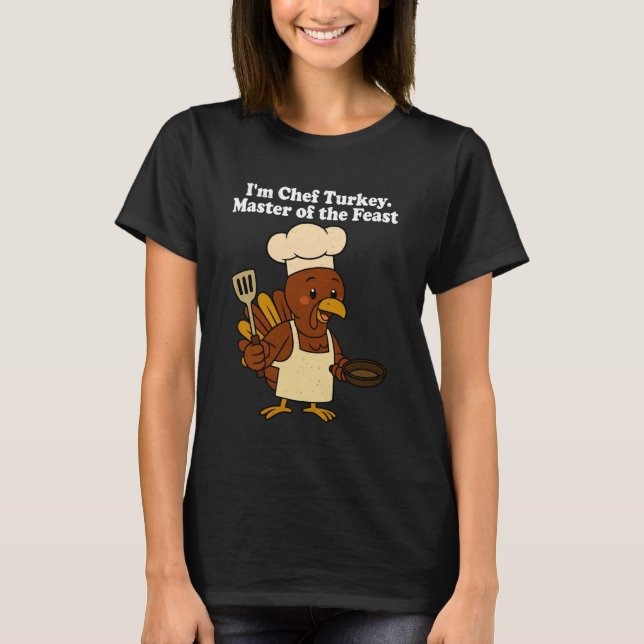 Camiseta Peru de Chef Mestre da Ceia Feriado de Ação de Gra (Frente)