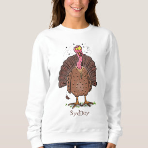 Camiseta Peru-de-fazenda engraçado e castanho com cartograf