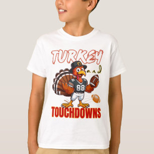 Camiseta Peru do Dia de Ação de Graças e Touchdowns Footll