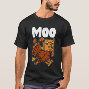 Camiseta Peru do Dia de Ação de Graças Vaca Cabeça Vaca Fal
