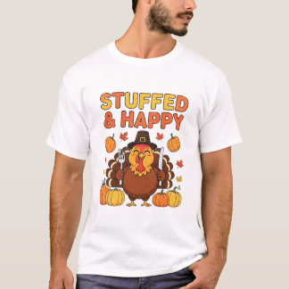 Camiseta Peru Feliz e Empanturrado – Design Divertido de Aç