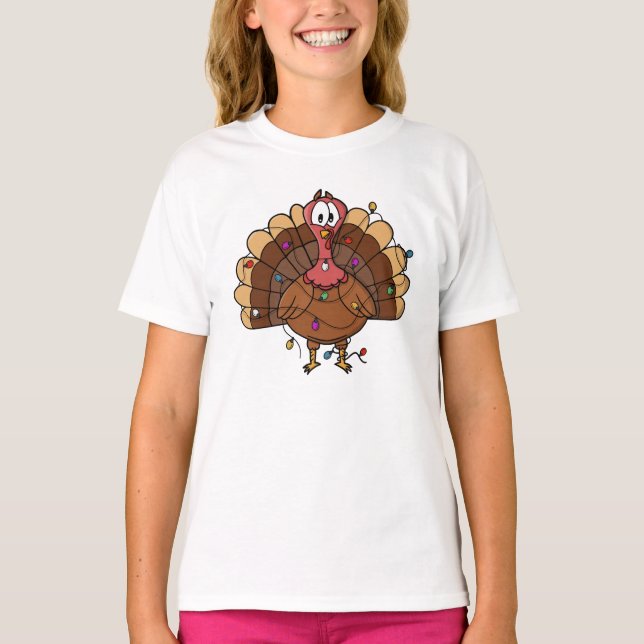 Camiseta Peru Festivo com Luzes de Corda (Frente)