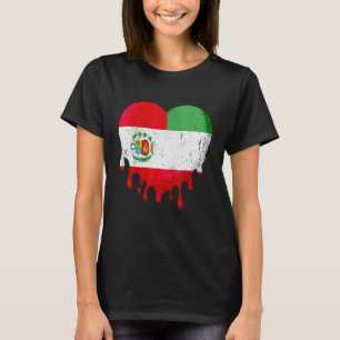 Camiseta Peru Itália Sinaliza o Bebendo Cidadão do Coração