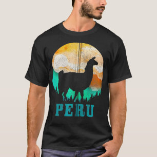 Camiseta Peru: Llama Alpaca Roots Pride Vintage por Orgulho