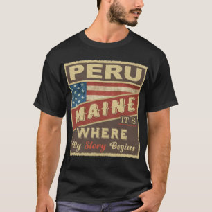Camiseta PERU, ME É onde minha história começa