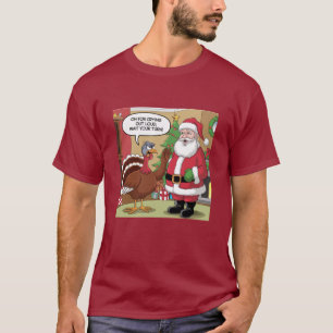 Camiseta Peru para o Papai Noel "Espere Sua Vez!"