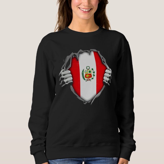 Camiseta Peru Patriotic Peruvian National Flag (Frente)