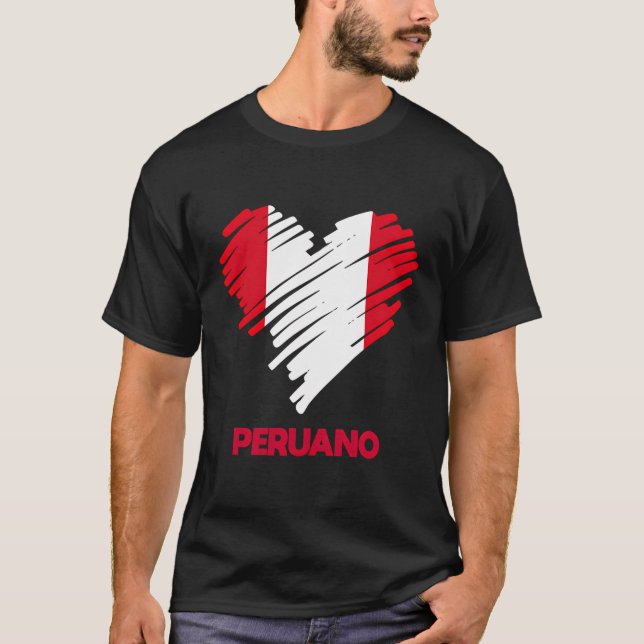 Camiseta Peru: Perãº Bandeira Peruana Orgulhosa Peruano Per (Frente)