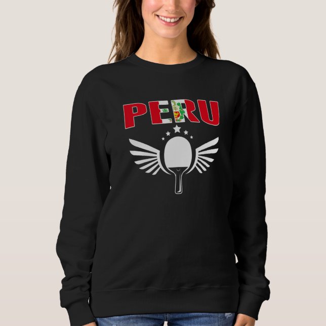 Camiseta Peru Ping Pong   Peruvian Table Tennis Team Suppor (Frente)
