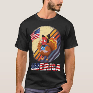 Camiseta peru segurando bandeira americana, vintage 4 de ju