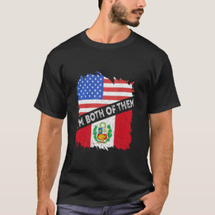 Camiseta Peru Sou Ambos América Bandeira do Peru Peruvi