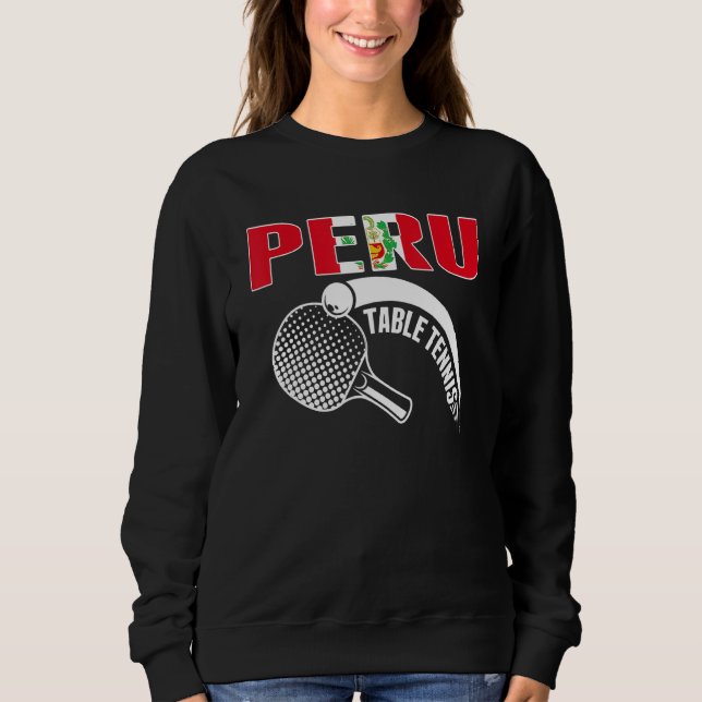 Camiseta Peru Table Tennis   Support Peruvian Ping Pong Tea (Frente)