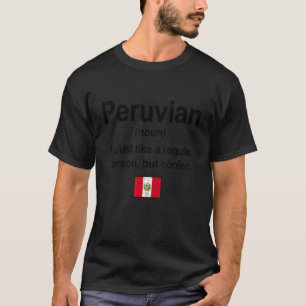 Camiseta Peruana Definição Peruana Sinaliza Raízes do Orgul