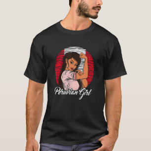 Camiseta Peruana Flag Peru Peruana Girl
