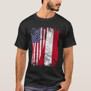 Camiseta Peruana Roots Half American Flag Peru