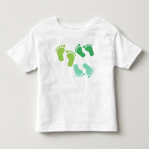 CAMISETA PÉS DE BEBÊ VERDE
