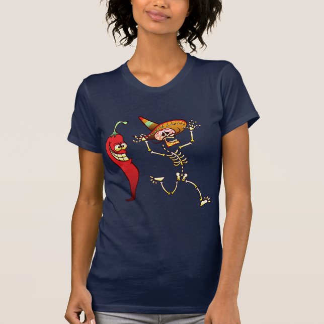 Camiseta Pesadelo da pimenta da malagueta picante para um (Frente)