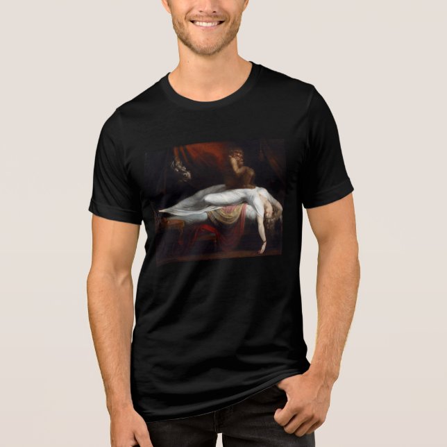 Camiseta Pesadelo de Henry Fuseli Gothic Macabre Dark Art (Frente)