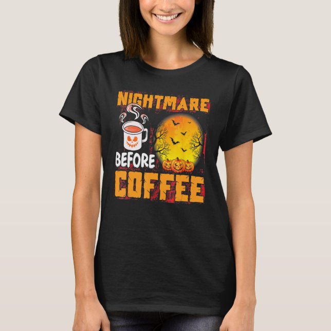 Camiseta Pesadelos Bonitos Antes Da Mudança De Café (Frente)