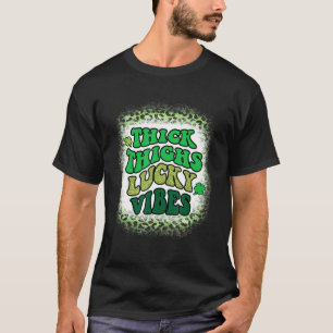 Camiseta Pesadelos Sortudos Víblias Leopardo Feliz St Patr