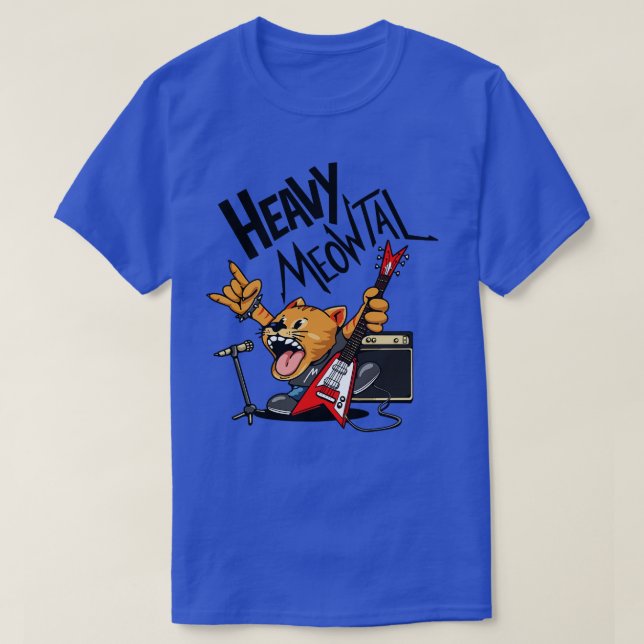 Camiseta Pesado Meowtal (Frente do Design)