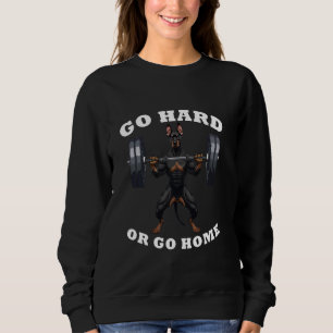 Camiseta Pesagem De Bomba Levantando Doberman Pinscher Engr