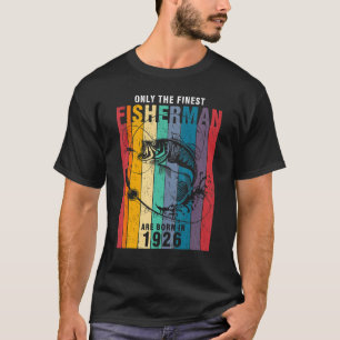 Camiseta Pesca 1926 96º aniversário 96 anos Pescador