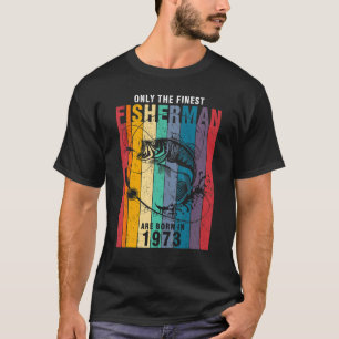 Camiseta Pesca 1973 49º aniversário 96 anos Pescadores