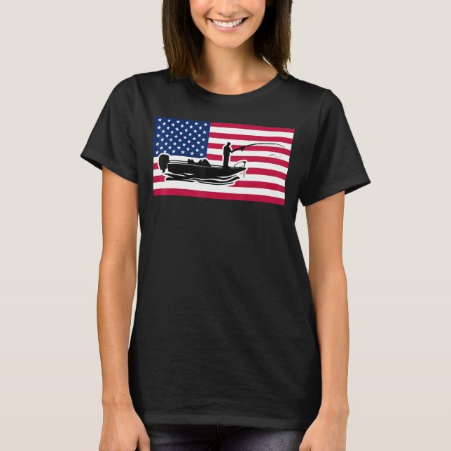 Camiseta Pesca a bordo dos EUA (Frente)