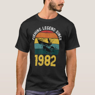 Camiseta Pesca A Partir De 1982: aniversário de 40 anos Par