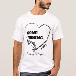 Camiseta Pesca abandonada   Engraçado Namorando masculino