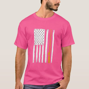 Camiseta Pesca Americana Bandeira do Arco Pescador Us 19 
