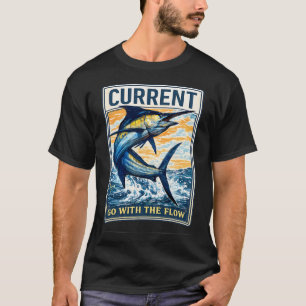 Camiseta Pesca Antiga com Pesca de Robalo da Bandeira Ameri