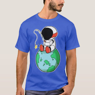 Camiseta Pesca Astronauta Na Terra